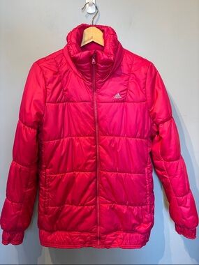 Adidas Pink Warm Puffer Jacket